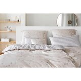 Elegante posteljnina 140/200 cm mako saten sivobež | Shoptok.si