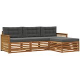 vidaXL Zunanja garnitura za sedenje z blazino Naravna in antracitna, (5000282470) | Shoptok.si