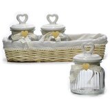 Gusto Casa Set doza s pokrovom Srce Ces 550ml / 3 kos / steklo, keramika, (21318177) | Shoptok.si