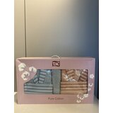 Tac Porodični set bademantila Simple, Zeleno-bež | Eponuda.com