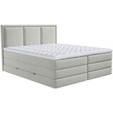 MID.YOU POSTELJA BOXSPRING 140 cm x 200 cm , tekstil svetlo siva | Shoptok.si