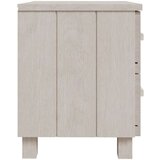 vidaXL noćni ormarići 2 kom bijeli 40x35x44,5 cm od masivne borovine | shoptok.hr