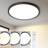 Nettlife ravna LED stropna svetilka za spalnico črne barve 18 cm 15 W zatemnljiva kopalniška svetilka, (22111225) | Shoptok.si