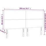  Uzglavlje 4 kom bijeli 100x5x78/88 cm od umjetne kože | shoptok.hr