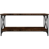  Stolić za kavu smeđi 100x50x45 cm konstruirano drvo i željezo | shoptok.hr