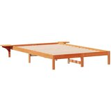  Posteljni okvir s stranskimi omaricami Voskast rjav, (5000084529) | Shoptok.si