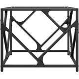  Stolić s prozirnom staklenom površinom 50x50x41 cm čelik | shoptok.hr