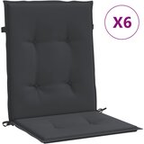 vidaXL Jastuci za vrtne stolice 6 kom crni 100 x 50 x 3 cm Cijene