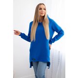 Kesi Insulated sweatshirt with a longer back part purple blue | shoptok.hr