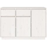  Komoda bijela 110 x 34 x 75 cm od masivne borovine | Eponuda.com