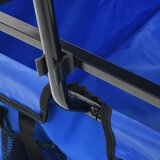  Sklopiva ručna kolica s tendom čelična plava | shoptok.hr