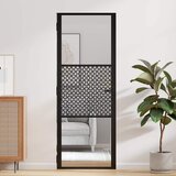 Staklena vrata Rezbarija Crna 76 x 3,5 x 201,5 cm Aluminij | shoptok.hr