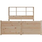  Knjižna postelja brez vzmetnice 135x190 cm trdna borovina, (21653667) | Shoptok.si