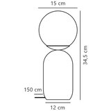 Nordlux Stona lampa NOTTI 1xE14/25W/230V zelena | Eponuda.com