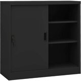 vidaXL Pisarniška omara z drsnimi vrati antracitna 90x40x90 cm jeklo Cene