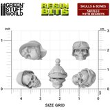 Green Stuff World Resin Skulls with Helmets Set | Set smolastih lobanja sa kacigama (40 kom, 1:48 razmera) | Eponuda.com