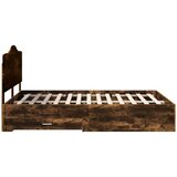  Konstrukcija postelje z vzglavjem Dimljeni oreh 150 x 200 cm, (5000102371) | Shoptok.si