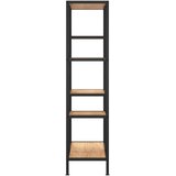  Polica za knjige 80x30x120 cm od čelika i konstruiranog drva | Eponuda.com