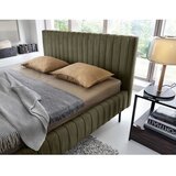 ELTAP Zelena oblazinjena zakonska postelja s prostorom za shranjevanje z letvenim dnom 160x200 cm Plissa – | Shoptok.si