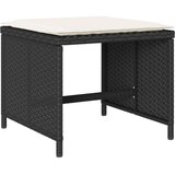vidaXL 15-dijelni vrtni blagovaonski set s jastucima poliratan crni | shoptok.hr
