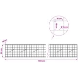  Gabion s žicom debljine 5 mm i mrežom 10x10 cm 1100x10x50 cm Slike