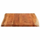 Stolna ploča 100x80x2,5 cm pravokutna bagremovo drvo živi rub | shoptok.hr