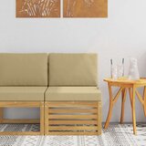  Srednji zunanji kavč Masiven les akacije Bela, (5000269734) | Shoptok.si