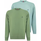 Williot Sweater majica pastelno plava / zelena