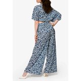 Resti Women's navy blue pleated set with black flowers - Clothing | Shoptok.si