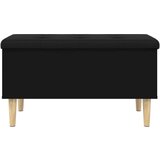 vidaXL Klupa za pohranu crna 82x42x46 cm od konstruiranog drva | shoptok.hr