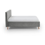Meise Möbel Siva oblazinjena zakonska postelja s prostorom za shranjevanje z letvenim dnom 140x200 cm Riva – | Shoptok.si