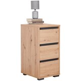 CARRYHOME nočna omarica, antracit, hrast artisan | Shoptok.si
