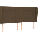 Maison Chic vzglavna omarica - nočna omarica - posteljna omarica z ušesi temno rjavo 183x23x118/128 cm blago, (21709742) | Shoptok.si