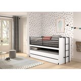 Vipack Bela pograd/z dodatnim ležiščem otroška postelja z letvenim dnom 90x200 cm Sam – | Shoptok.si