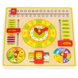 ECO TOYS Drvena edukativna ploča kalendar na engleskom jeziku | shoptok.hr