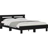  Krevetna konstrukcija Crni hrast 120 x 200 cm Konstruirano drvo | shoptok.hr