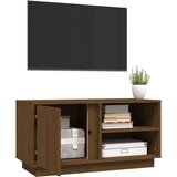 TV ormarić smeđa boja meda 80x34x40 5 cm od masivne borovine | shoptok.hr