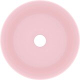 Luksuzni okrugli umivaonik mat ružičasti 40 x 15 cm keramički | shoptok.hr