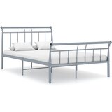 vidaXL Posteljni okvir siv kovinski 120x200 cm, (20646292) Cene