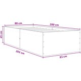  Okvir kreveta za pod Hrast artisan 80 x 200 cm | shoptok.hr