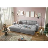 MID.YOU VELIKA ZOFA, svetlo siva tekstil, leseni material | Shoptok.si