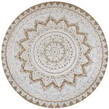  Ukrasni pleteni tepih od jute s uzorkom 90 cm okrugli | shoptok.hr