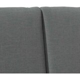  Tapecirani uzglavlje Tamno siva 150 cm Čvrsto borovo drvo | shoptok.hr