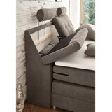 MID.YOU POSTELJA BOXSPRING 180 cm x 200 cm , tekstil, leseni material rjava | Shoptok.si