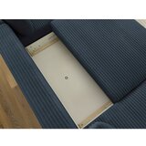 Bobochic Paris Tamno plava sklopiva kutna garnitura od samta (s lijevim kutom/u obliku slova "U") Lucien – | shoptok.hr