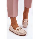 Kesi Women's Classic Eco Leather Loafers Beige Demese | shoptok.hr