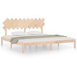 The Living Store Posteljni okvir 200x200 cm iz trdnega lesa - Posteljni Okvir, (21526533) | Shoptok.si