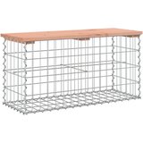 vidaXL Vrtna gabionska klop 83x31,5x42 cm trden les douglas, (20803985) Cene
