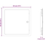 vidaXL Dostopna enota Bela 30 x 30 cm Jeklo | Shoptok.si