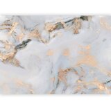  Foto tapeta - White Stone - Elegant Marble With Golden Highlights 245x175 Samoljepljiva | shoptok.hr